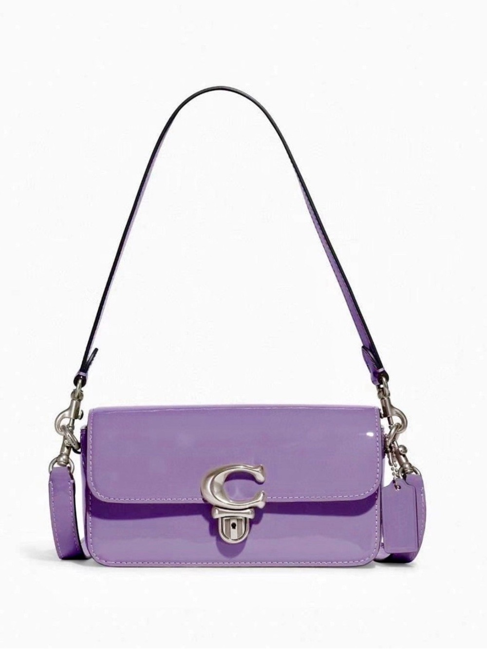 NWT Coach CE761 Studio Baguette Bag Patent Leather In Light Violet